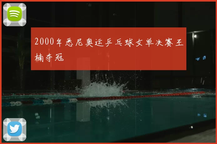 2000年悉尼奥运乒乓球女单决赛王楠夺冠