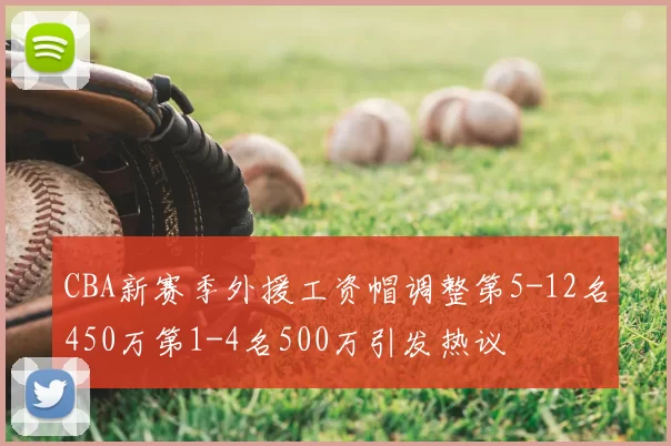 CBA新赛季外援工资帽调整第5-12名450万第1-4名500万引发热议